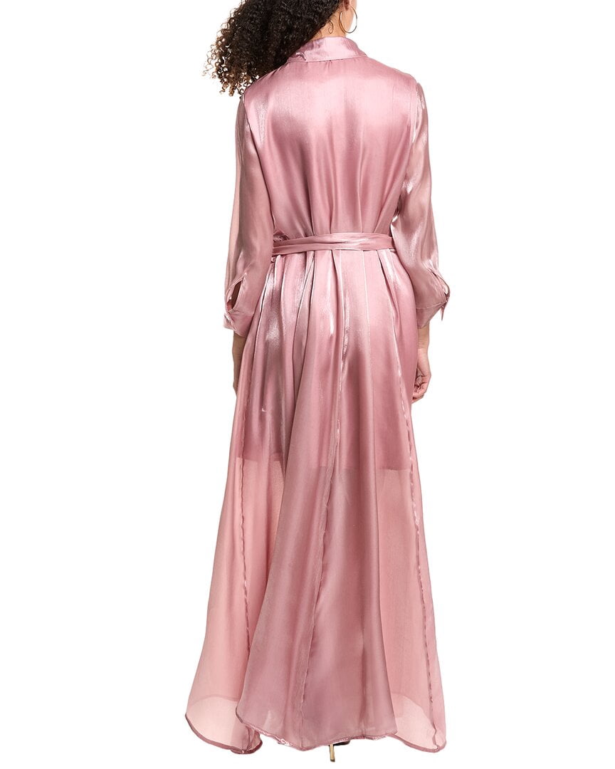 thumbnail image 2 of Beulah womens Maxi Shirtdress, s, Pink, 2 of 3