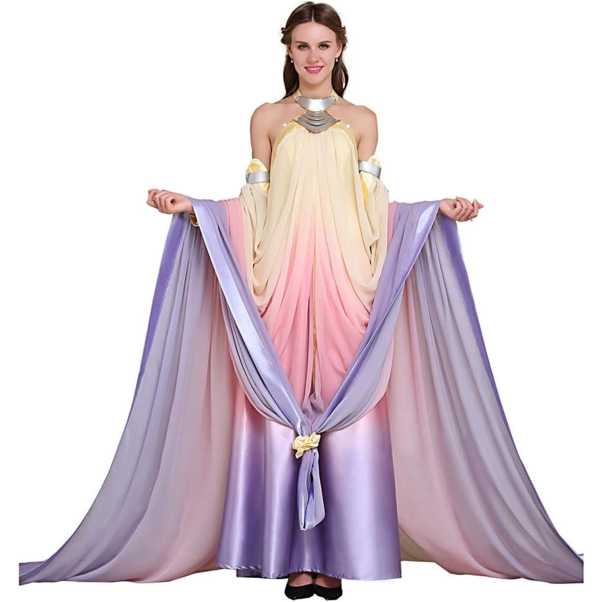 thumbnail image 2 of Women's Ombre Off-Shoulder Floor-Length Gown, 2 of 7
