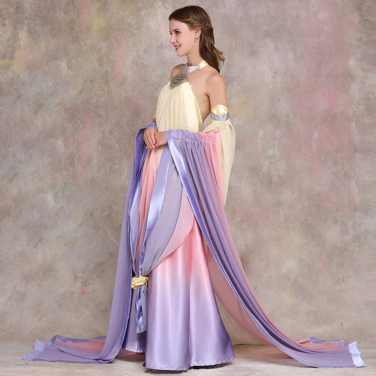 thumbnail image 5 of Women's Ombre Off-Shoulder Floor-Length Gown, 5 of 7