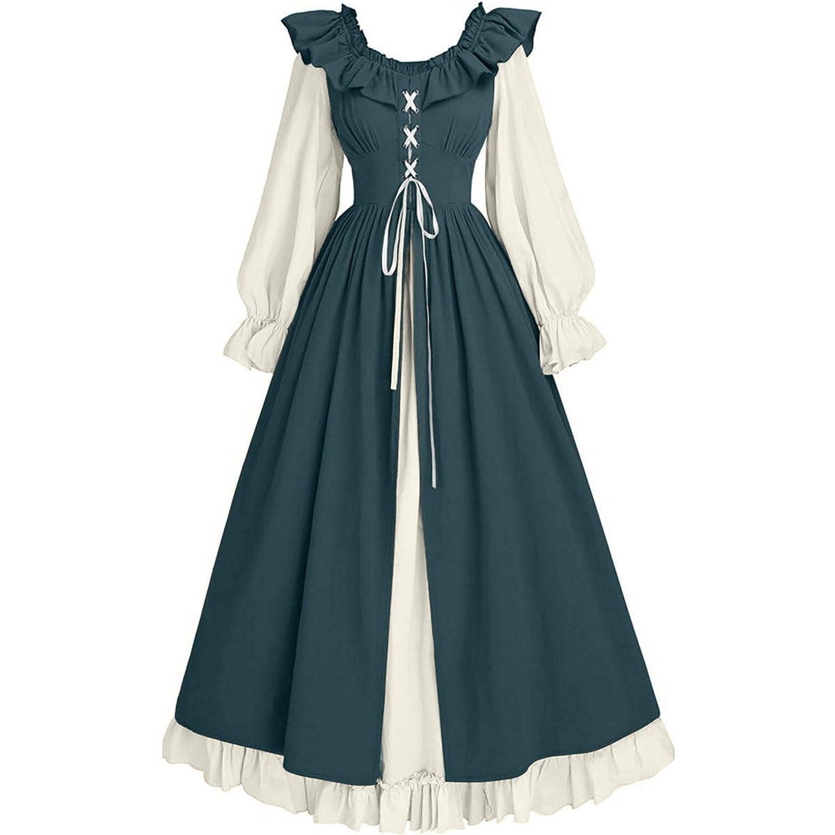 thumbnail image 1 of Cavosen Fall Wedding Guest Dresses Midi Crew Neck Sleeveless Bodycon Maxi Evening Gowns Flowy Waist Ball Dress Elegant Wedding Guest Cocktail Party Dress, 1 of 4