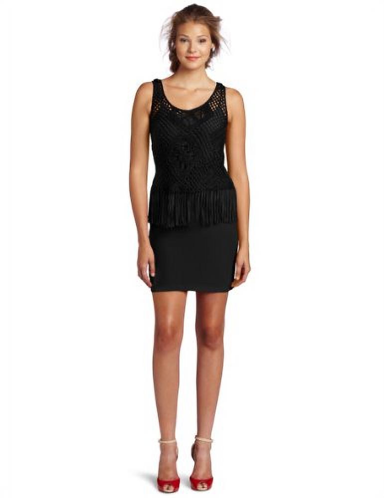 thumbnail image 1 of Cluny Women's Fringe Dress, Black, 14, 1 of 1