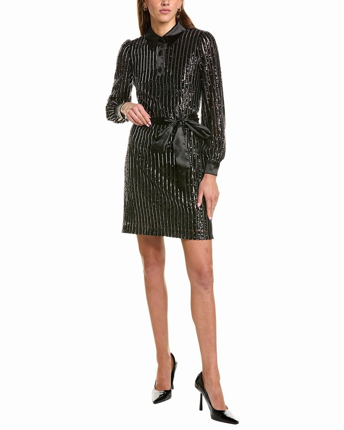 thumbnail image 1 of Eliza J womens Shirtdress, 4/S, 1 of 3