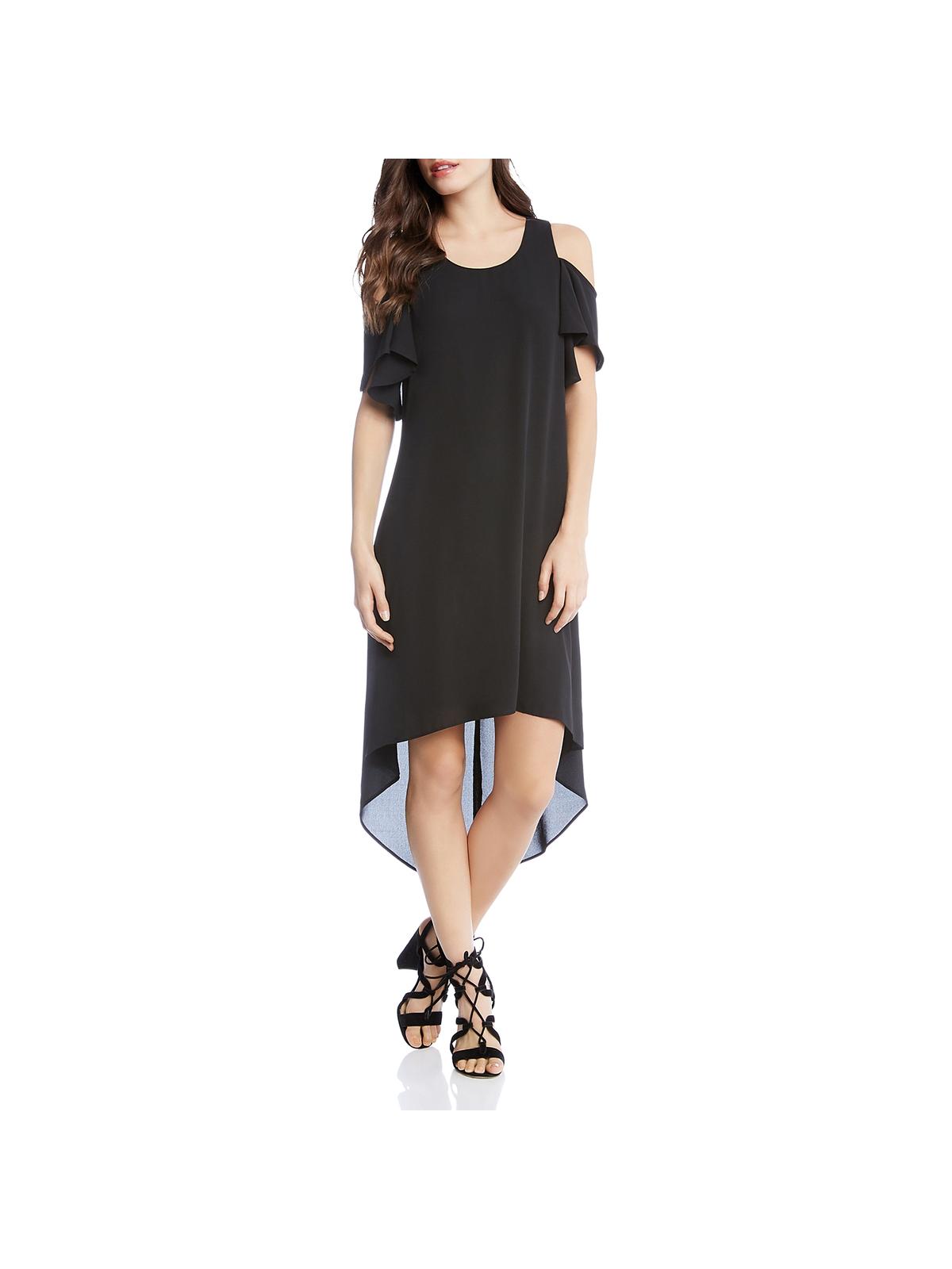 thumbnail image 1 of Karen Kane Womens Hi-Low Cold Shoulder Midi Dress, 1 of 3