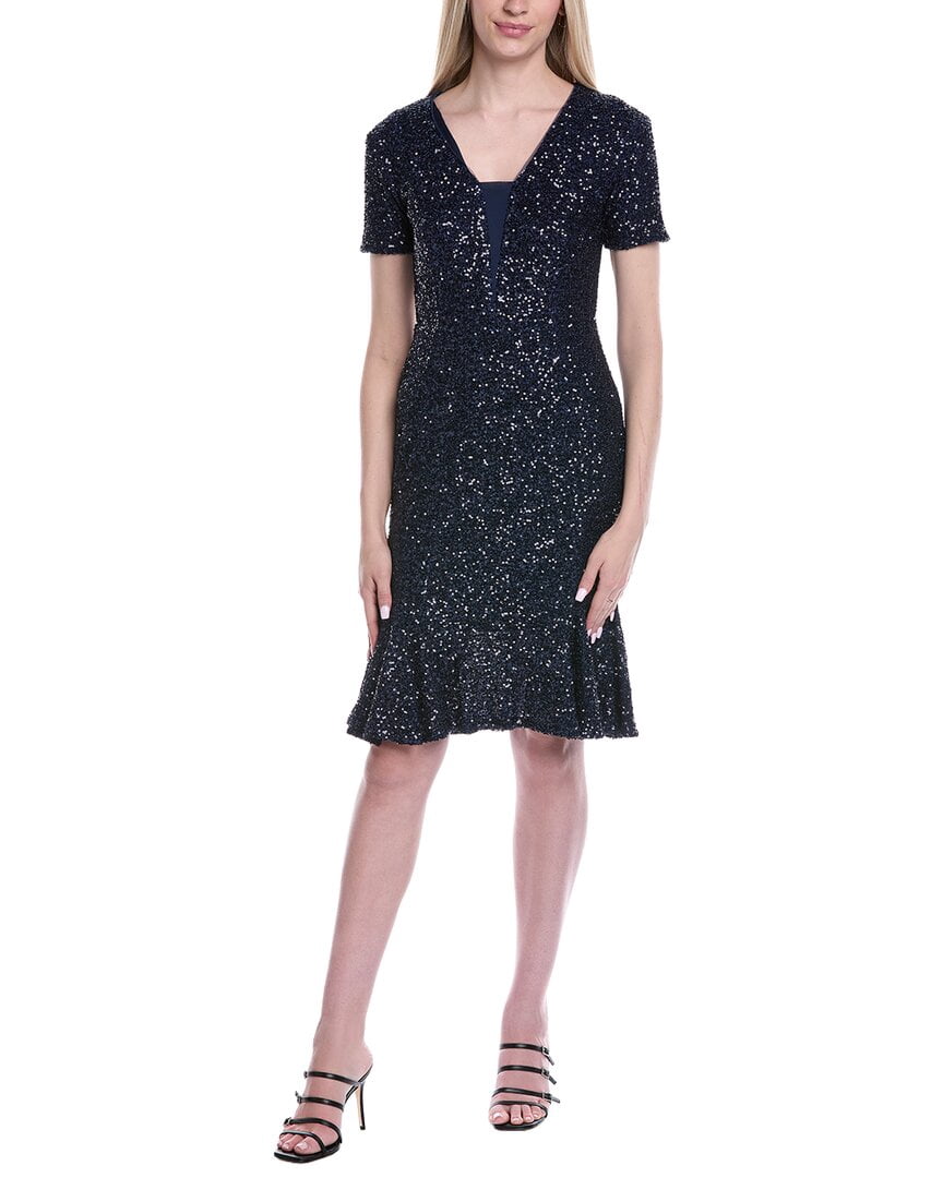 thumbnail image 1 of SHANI womens FOCUS by Velvet Sequin Mini Dress, 4, 1 of 3