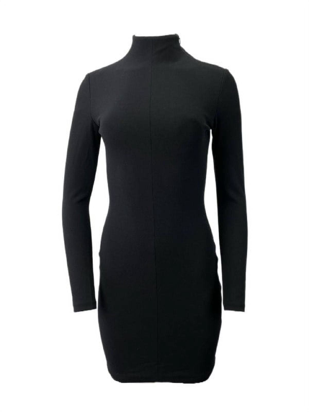 thumbnail image 1 of SOLACE London Pavon Mini Open Back Dress, Black, 4, 1 of 3