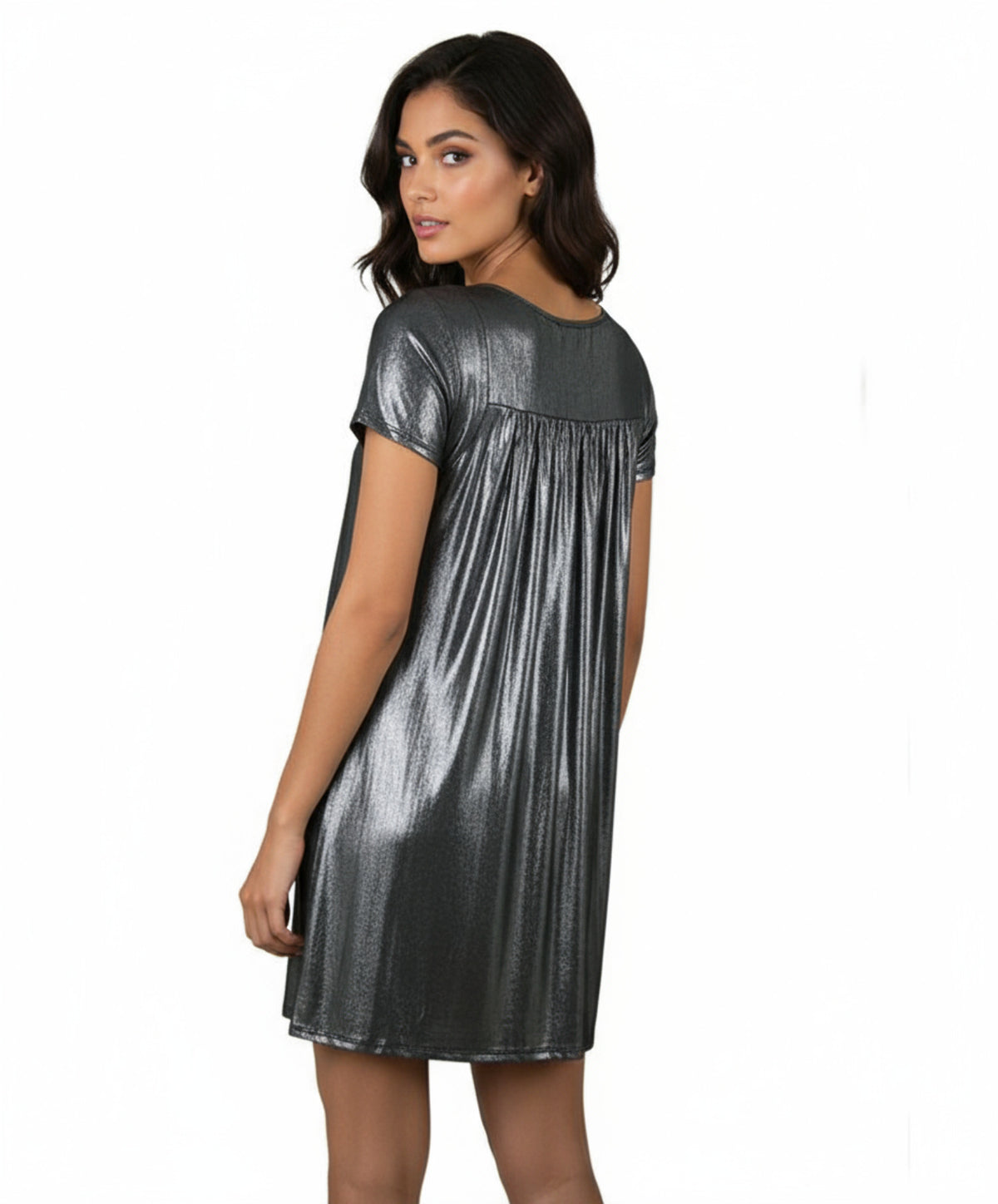 thumbnail image 2 of ABS by Allen Schwartz Metallic Dress, 2 of 5